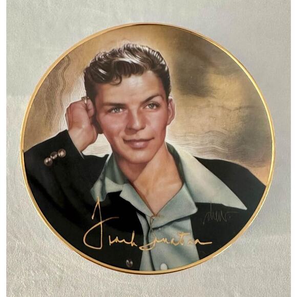 LOT OF 6 FRANK SINATRA FRANKLIN MINT LIMITED EDITION HEIRLOOM PORCELAIN PLATES - Picture 8 of 9